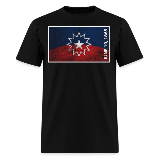 Juneteenth Flag African American Freedom T-Shirt - black