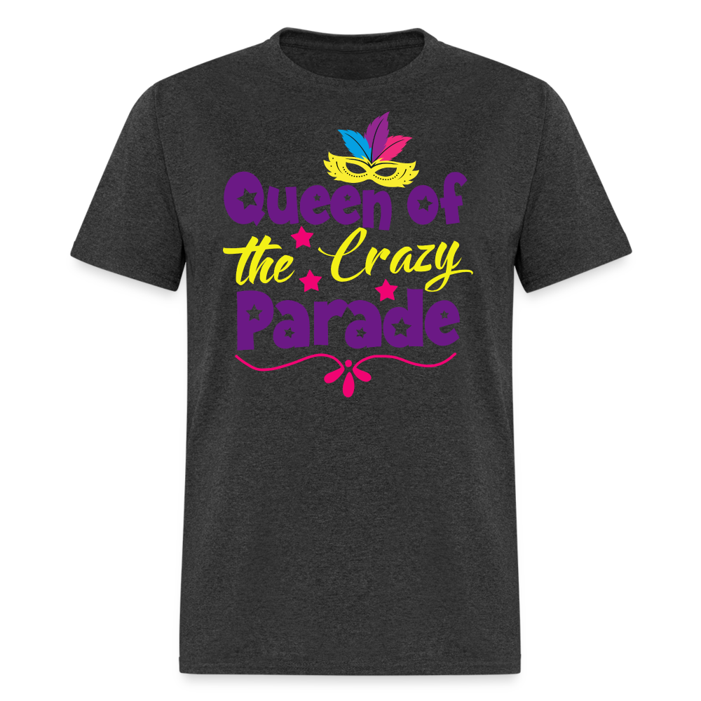 Women’s Crazy Parade Festival Tee Queen Of The Parade T-shirt - heather black