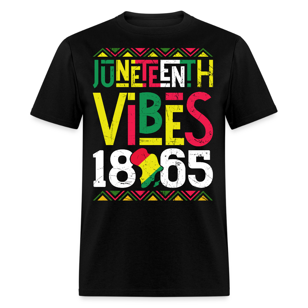 Vintage Juneteenth 1865 Freedom Day T-shirt - black