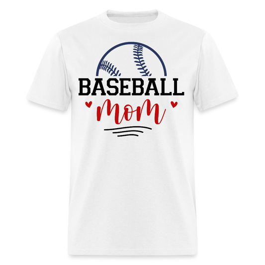 Stylish Baseball Mom Outfits For Game Night T-shirt - white