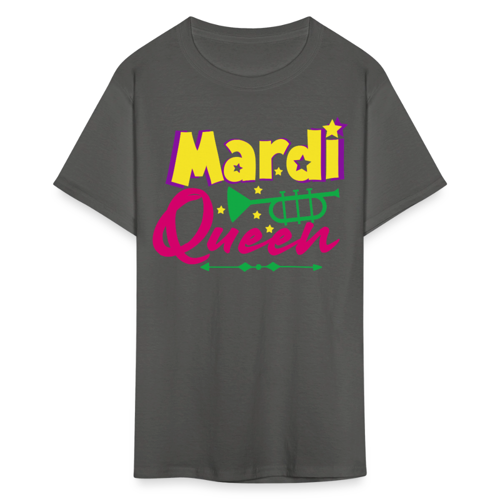 Mardi Gras Queen Shirt For Women Festival T-shirt - charcoal