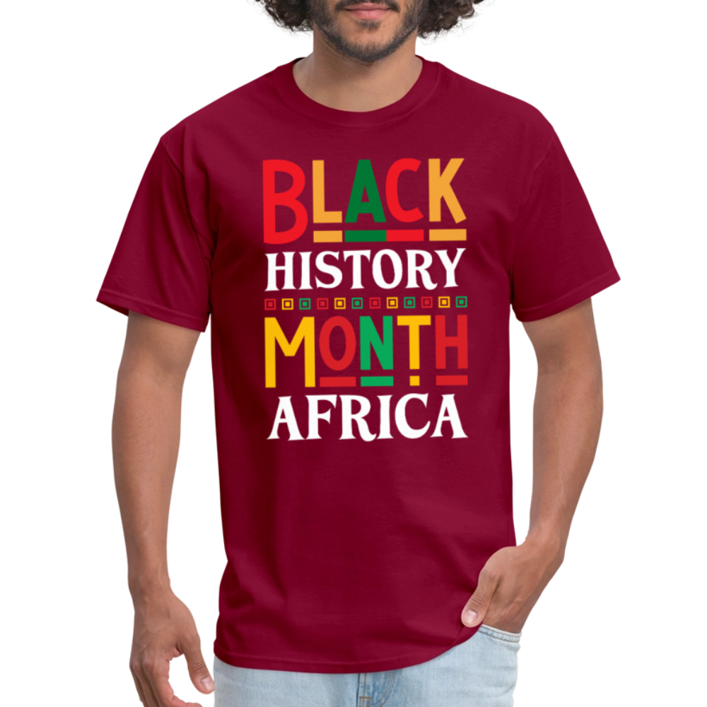 African Pride Black History Month T-shirt For Men and Women - burgundy