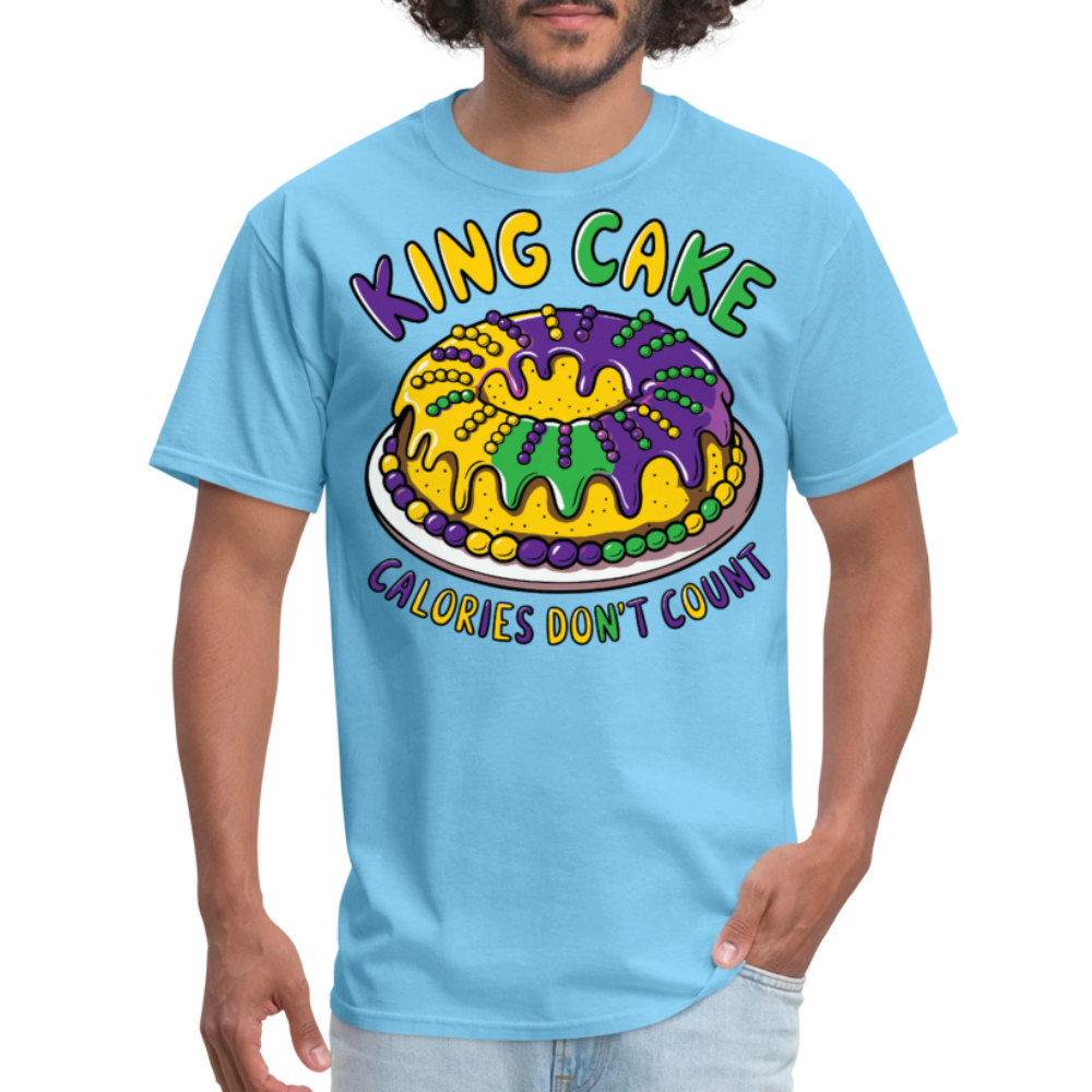 Fat Tuesday Celebration Mardi Gras King Cake T-shirt - aquatic blue