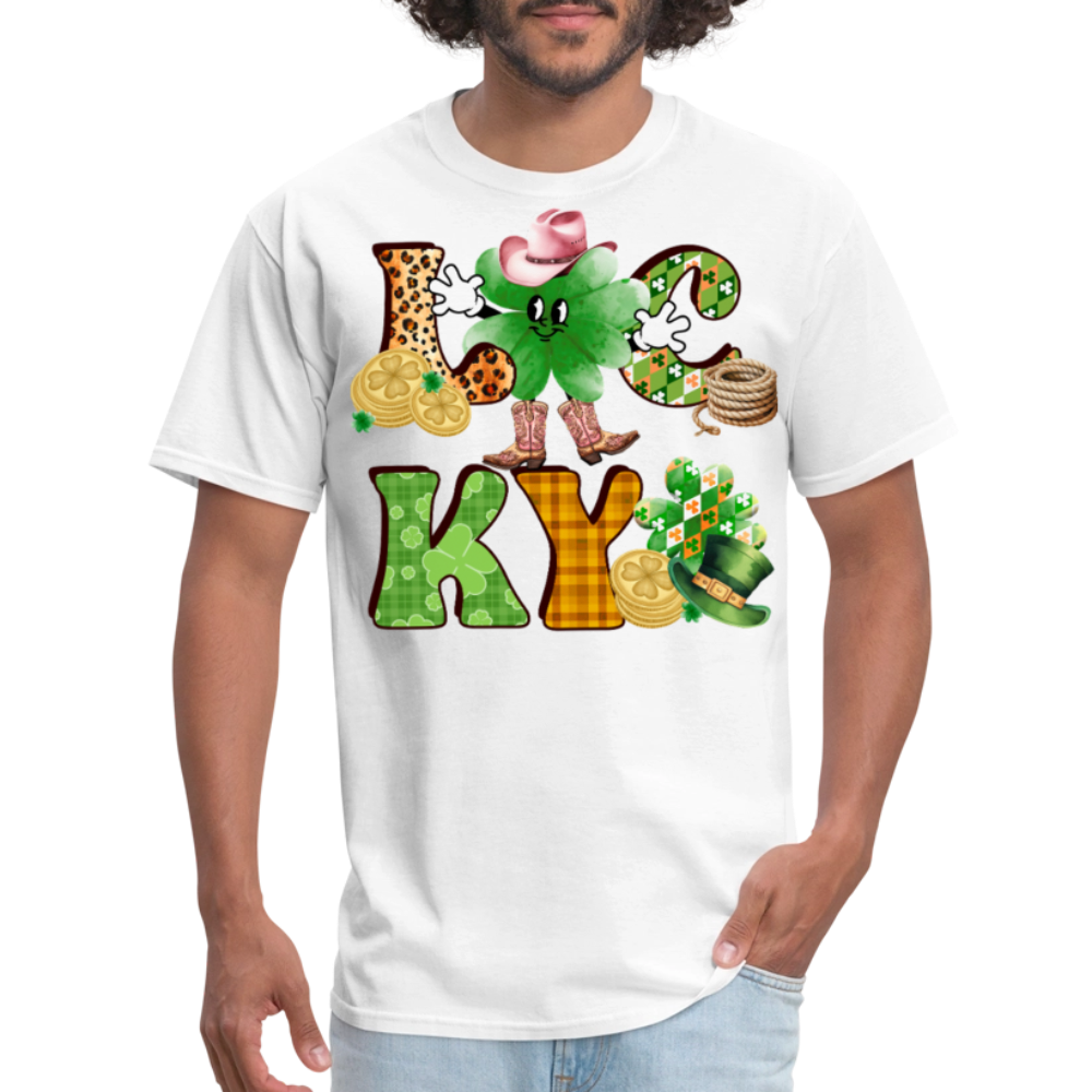 Lucky Western St Patrick’s Day T-shirt - white