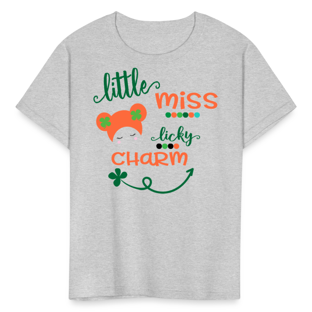 Little Miss Lucky Charm Toddler T-shirt - heather gray