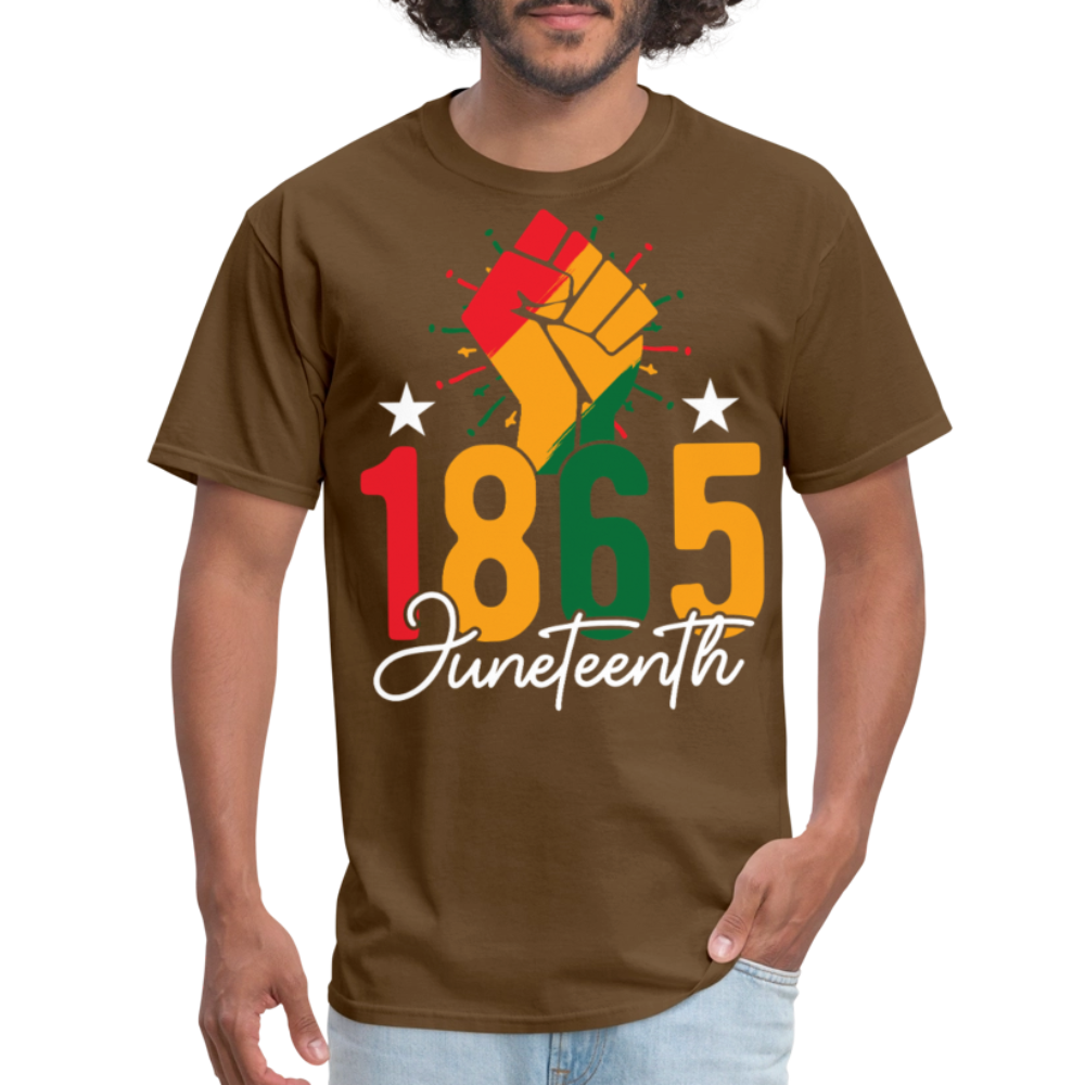 Best Black pride Tee 1865 Black Liberation T-shirt - brown