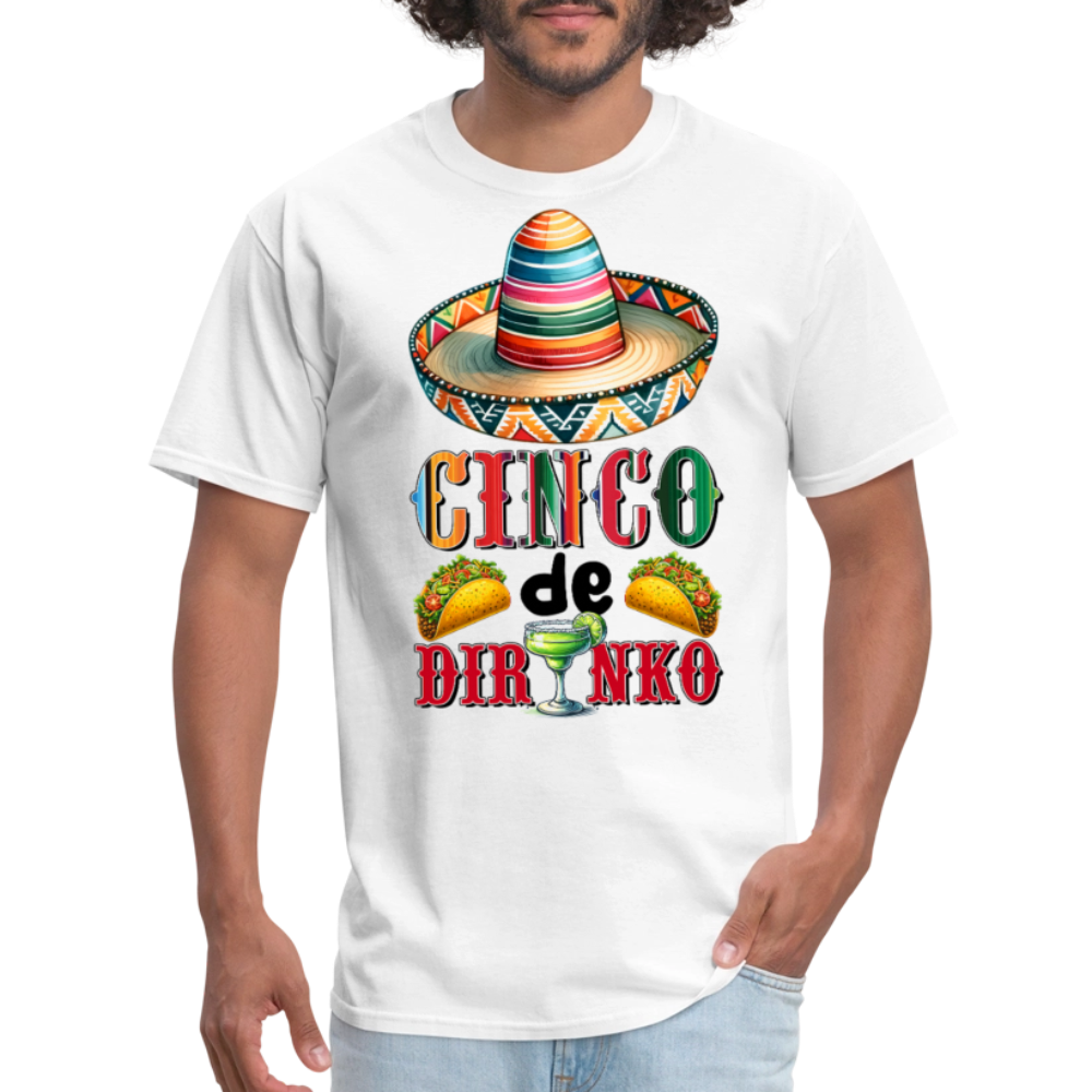 Funny Cinco de Mayo Drinking Shirt Mexican Fiesta Party T-shirt - white