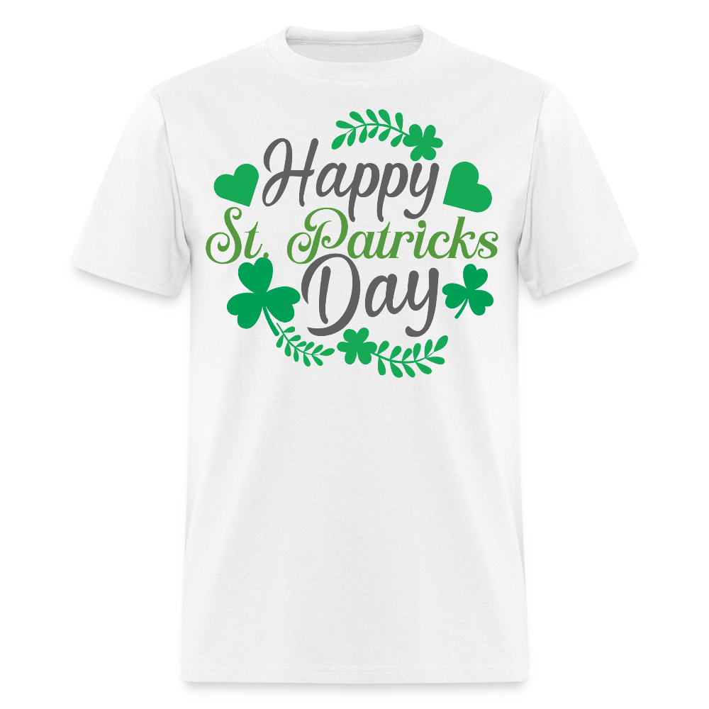 Funny Irish Shamrock Graphic Tee Green St Patrick’s Day T-shirt - white