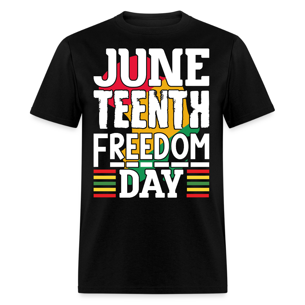 Juneteenth Freedom Day Black Heritage T-shirt - black