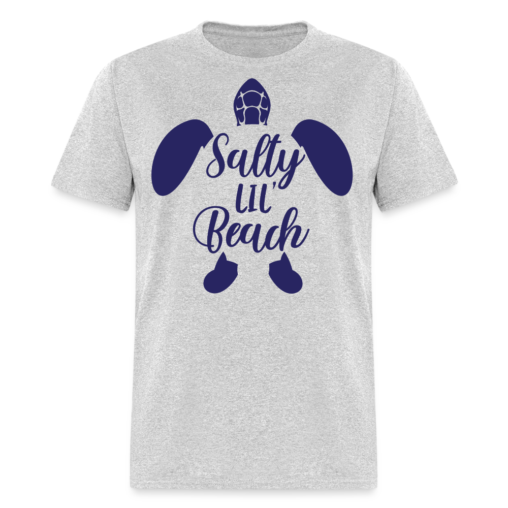 Salty Lil Beach Sea Turtle T-shirt - heather gray