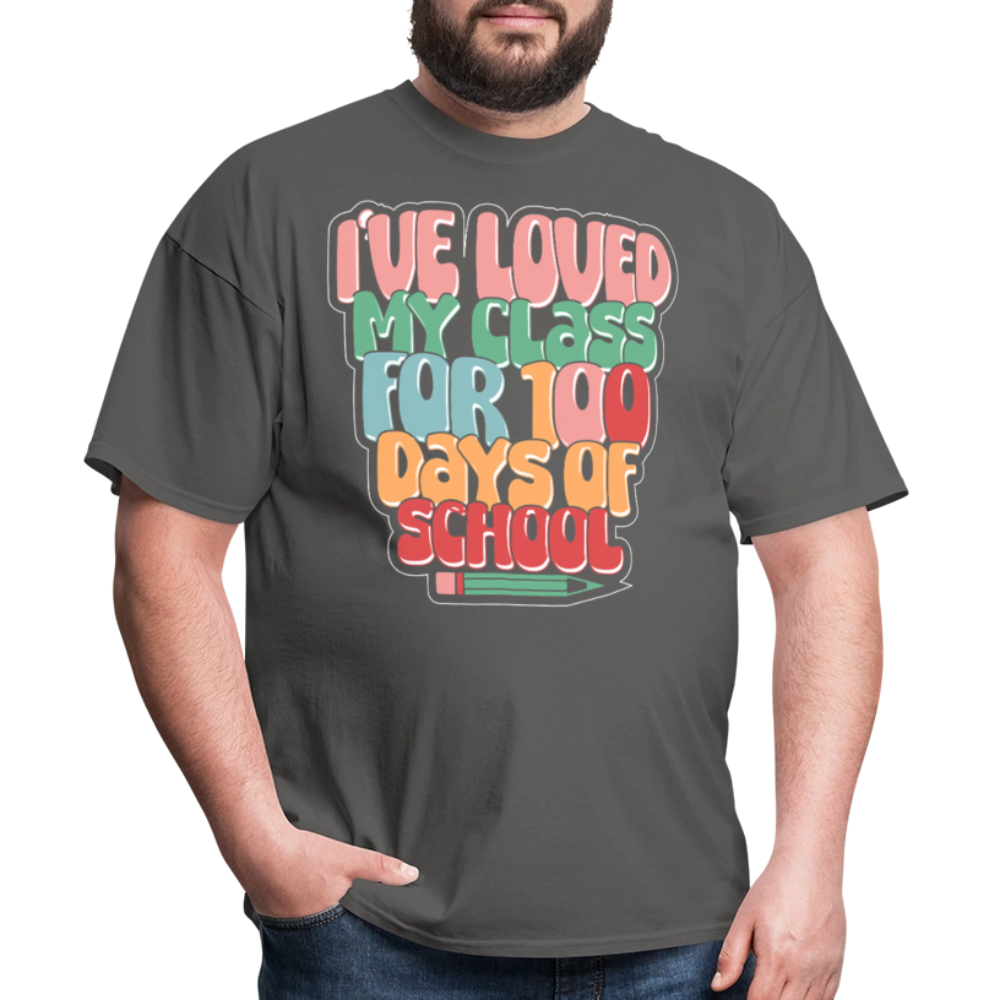 100 Days Of School Tee For Teachers 100 Days Of Learning Teacher T-shirt - charcoal