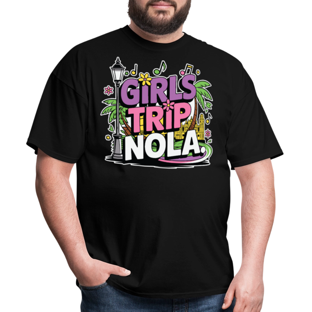 Bachelorette Party Shirt For NOLA Fun Mardi Gras Trip T-shirt - black