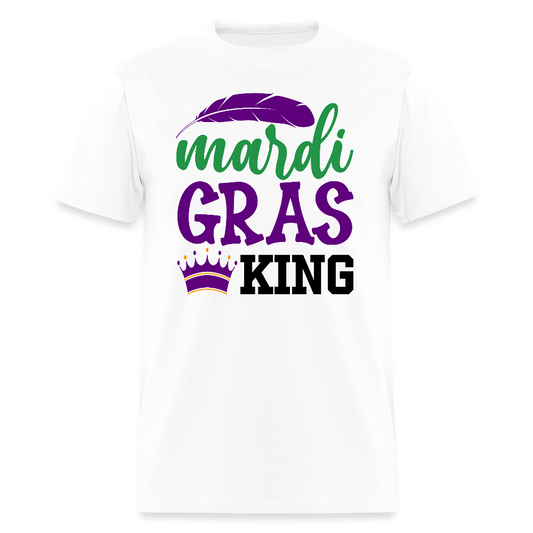 Mardi Gras King Shirt For Men Carnival Season T-shirt - white