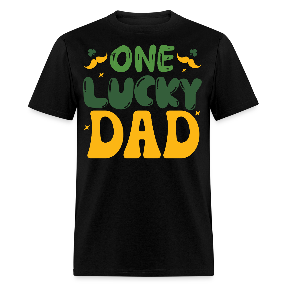 One Lucky Dad St Patrick's Day T-shirt - black