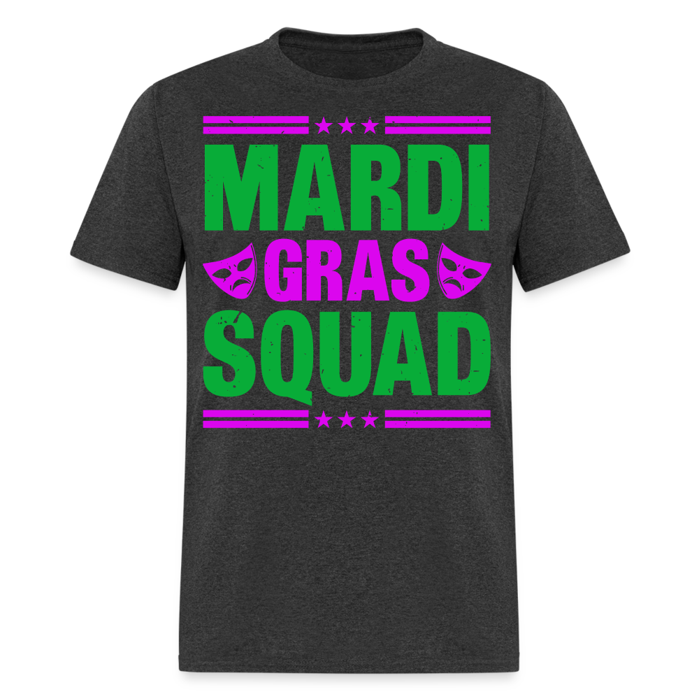 Mardi Gras Squad Shirt for Groups New Orleans Festival T-Shirt - heather black