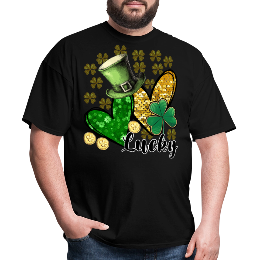 St Patrick’s Day Lucky Charm T-shirt - black