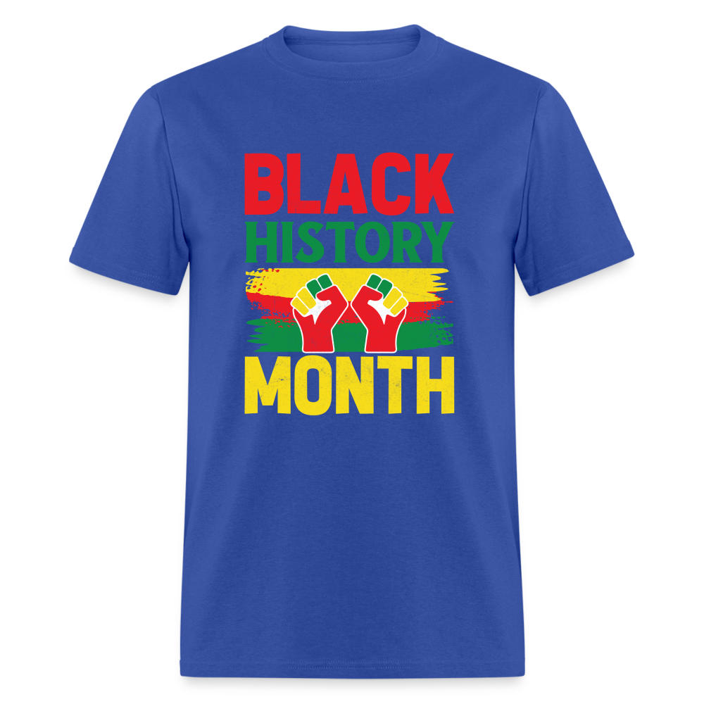 African American Pride Apparel for Black History Month T-Shirt - royal blue