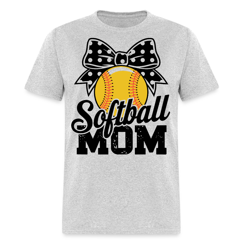 Cute Softball Mom Game Day Womens T-shirt - heather gray