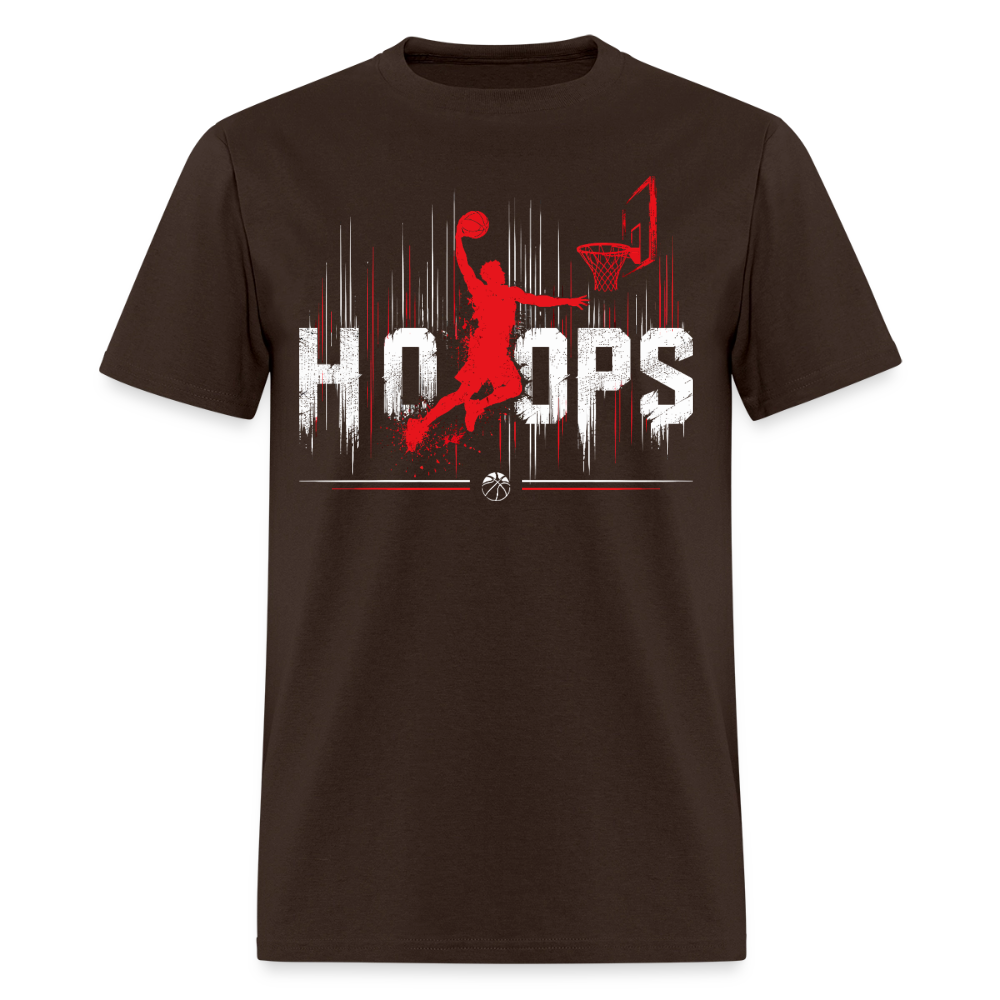 Basketball Hoops Graphic Men's T-Shirt | GILDAN 5000 - brown