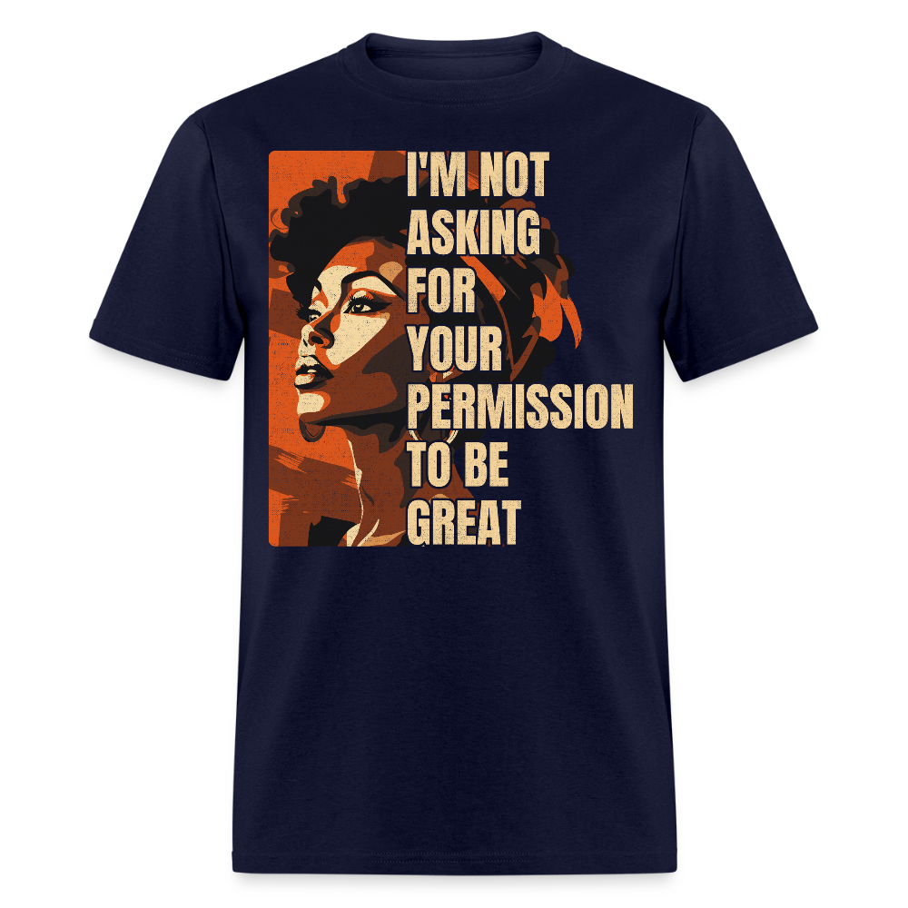 Black Empowerment Graphic Shirt for Women Feminist Slogan T-Shirt - navy