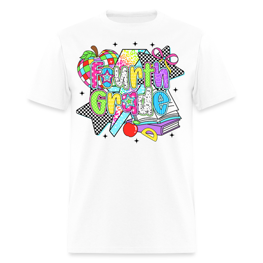 Fourth Grade Back To School Teacher T-Shirt - white