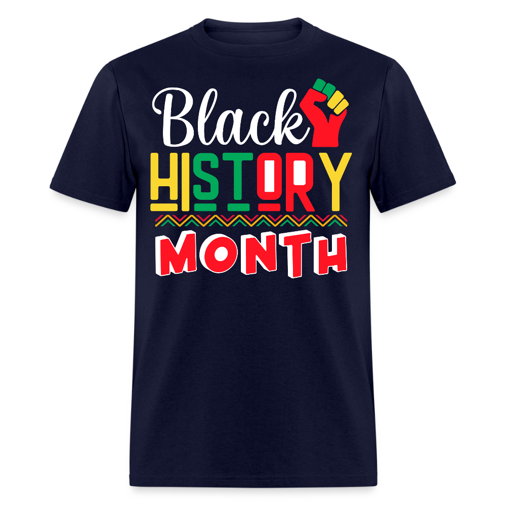 Black History Month Melanin Pride T-shirt - navy