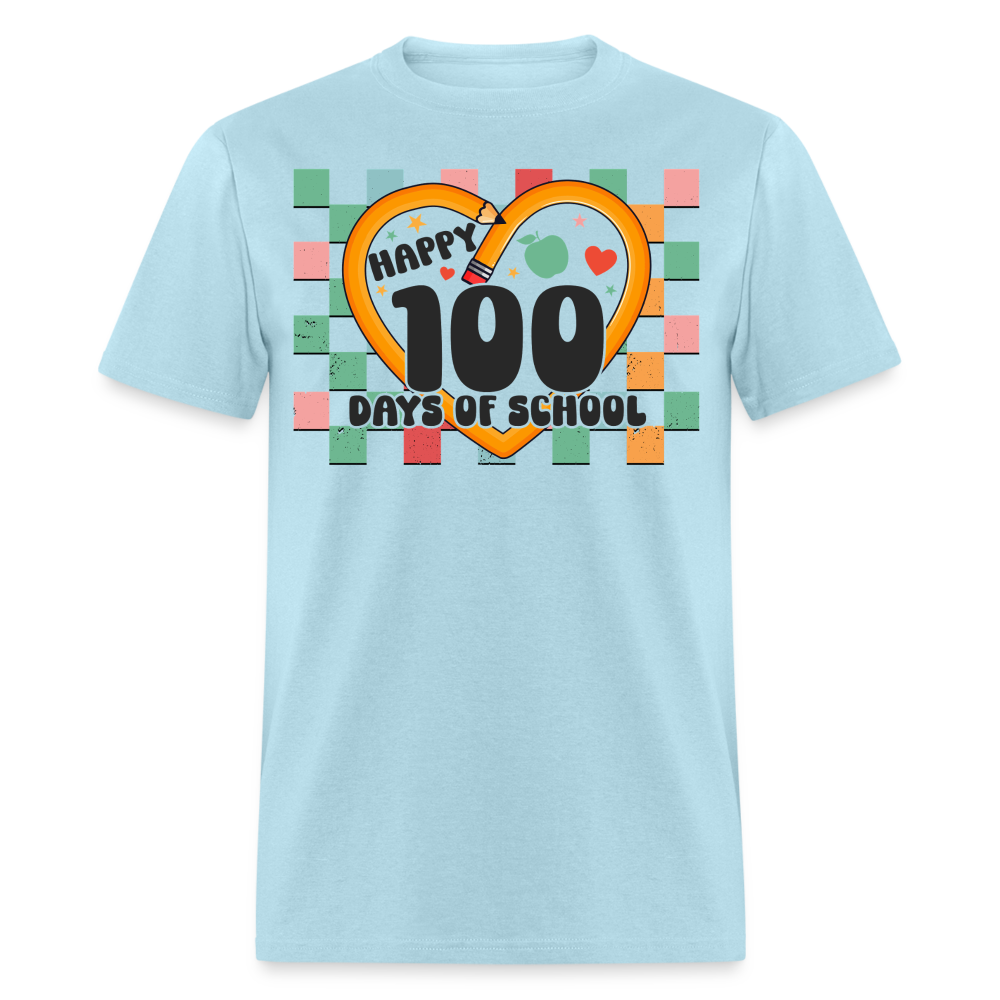 100 Days of school Shirt For Teachers Unisex Tee - powder blue