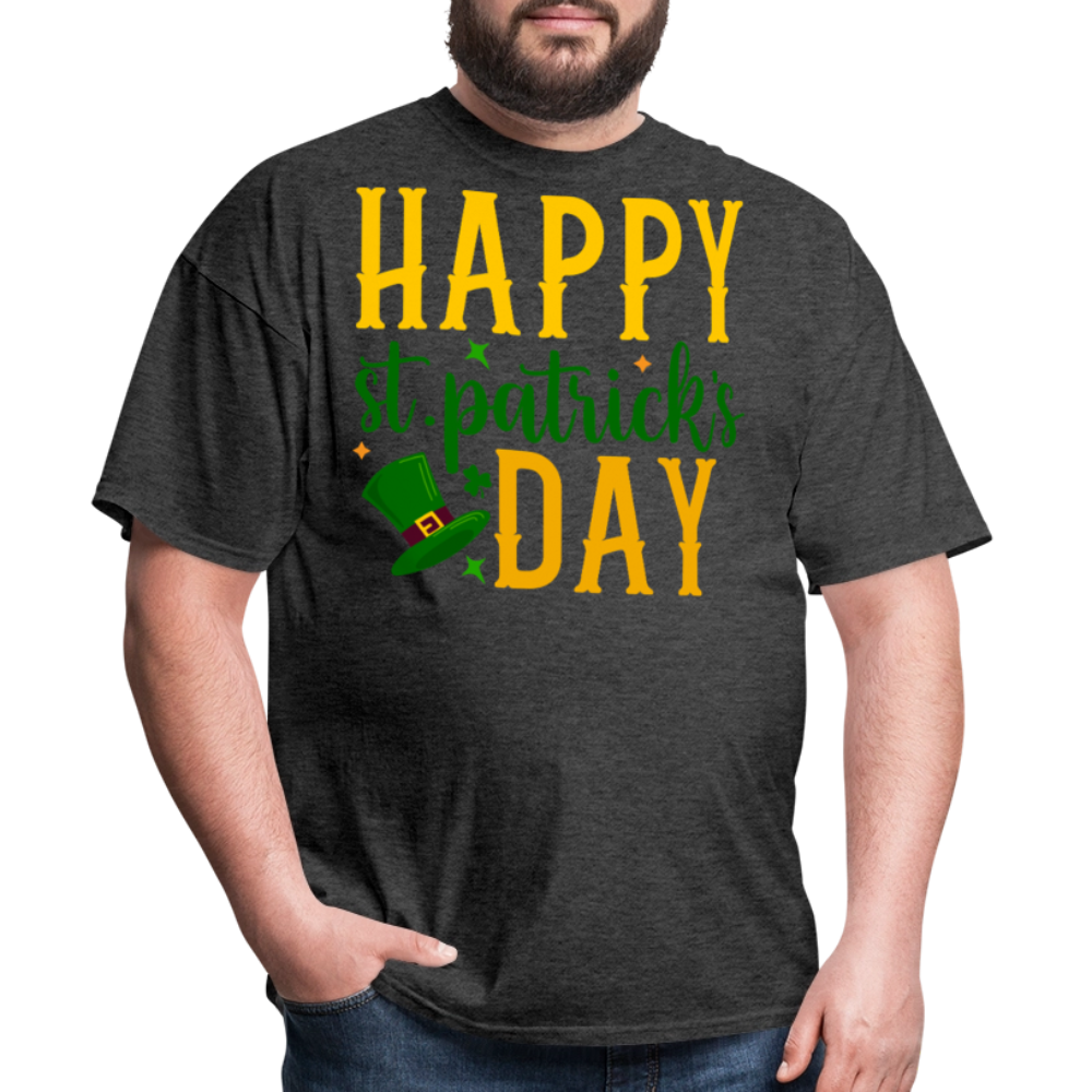 Lucky Shamrock St Patrick’s Day T-shirt - heather black