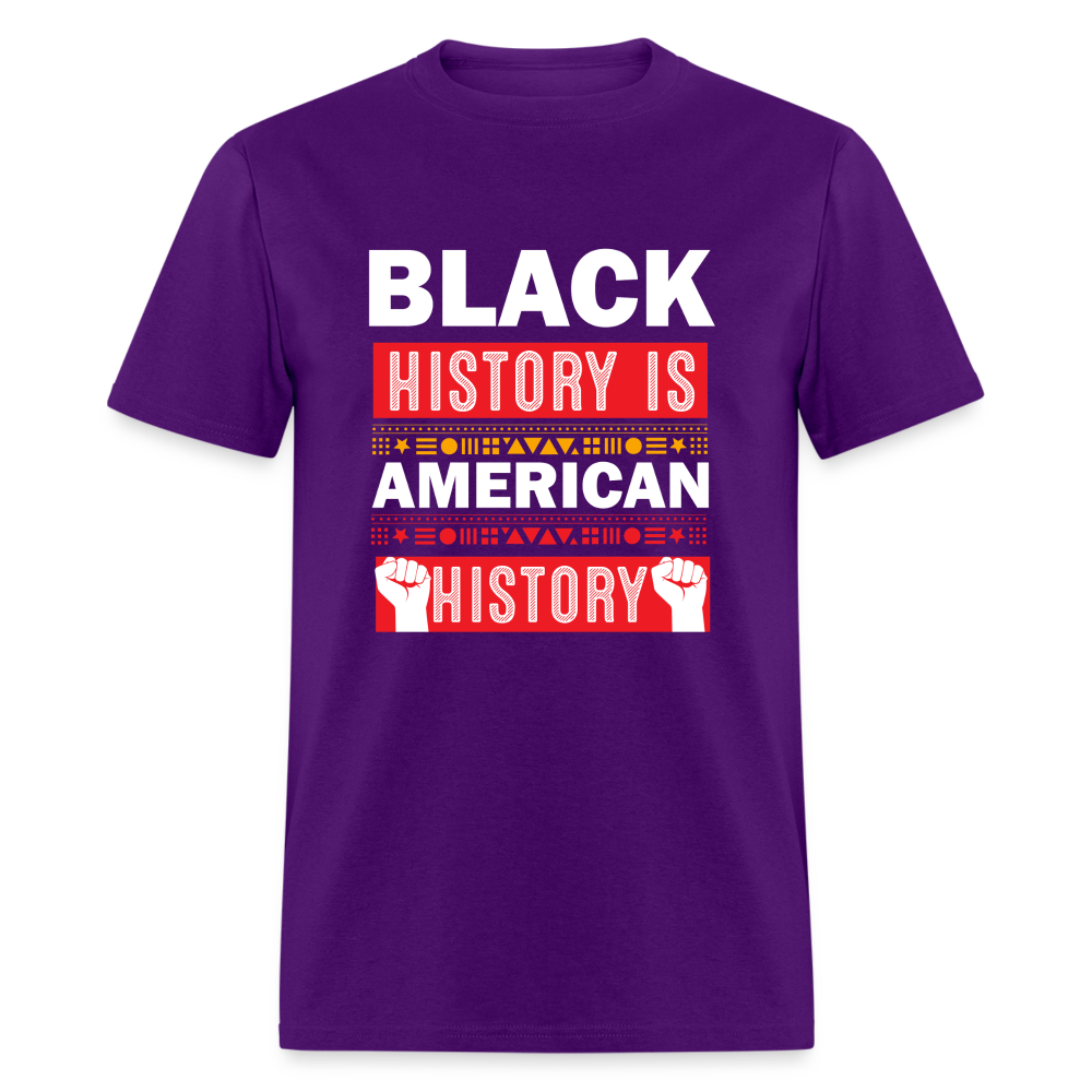 Black History Is American History Tee Unisex Black History Graphic T-shirt - purple