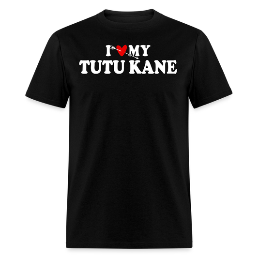I Love My Tutu Kane Hawaiian Grandparent T-shirt - black