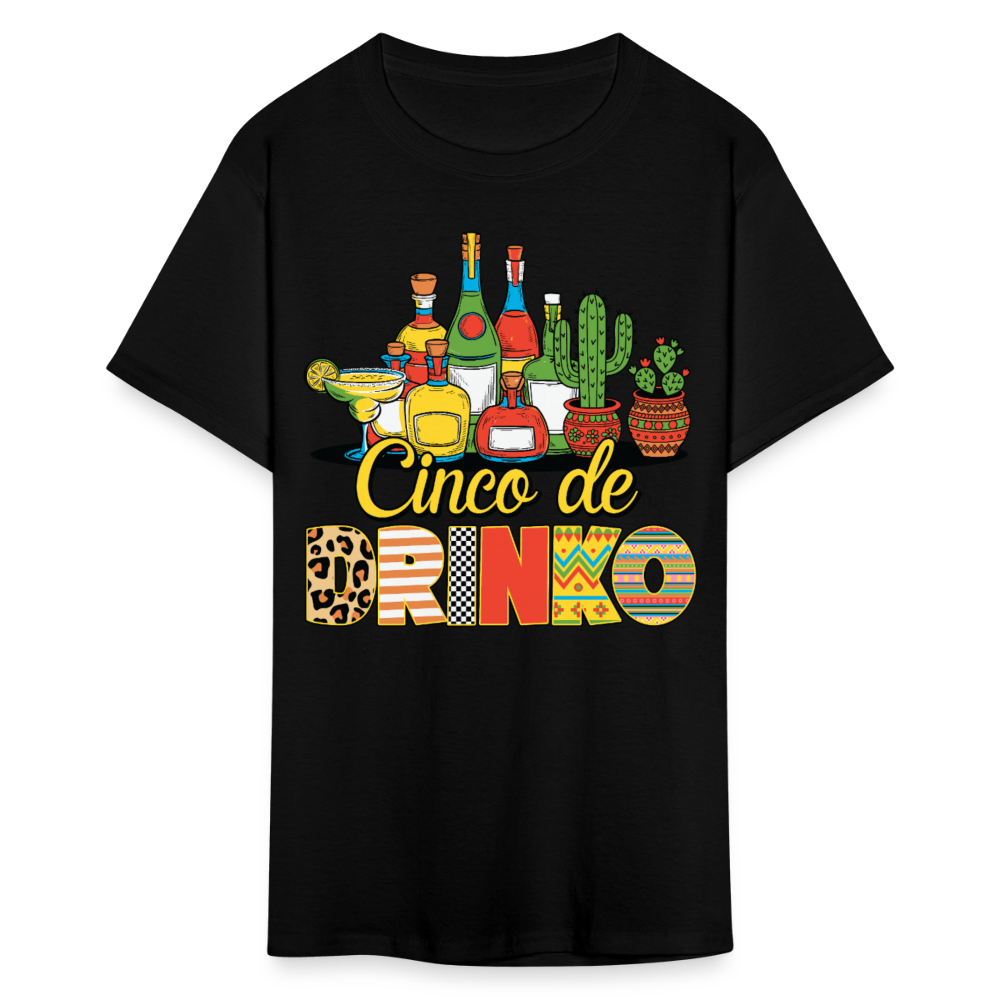 Tequila and Margarita Party Tee Funny Cinco de Mayo Drinking T-shirt - black