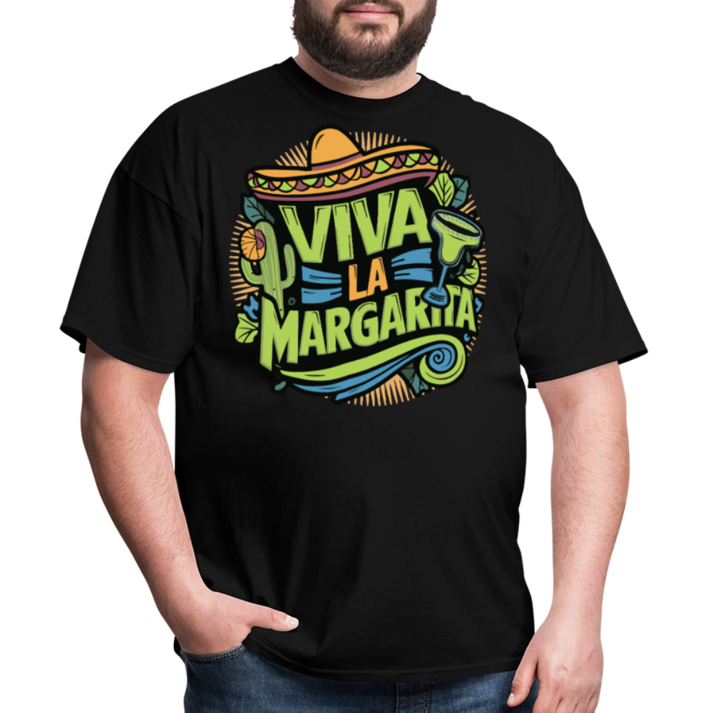 Viva La Margarita Graphic Tee For Cocktail Lovers T-shirt - black