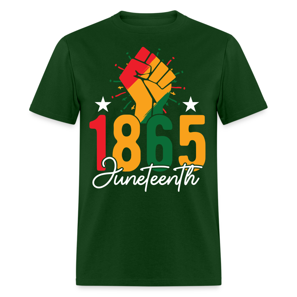 Best Black pride Tee 1865 Black Liberation T-shirt - forest green