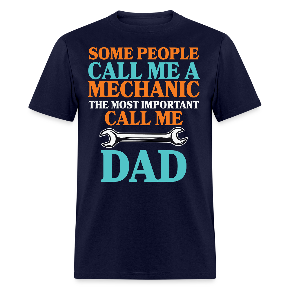 Sentimental Gifts For Mechanic Fathers Day T-shirt - navy