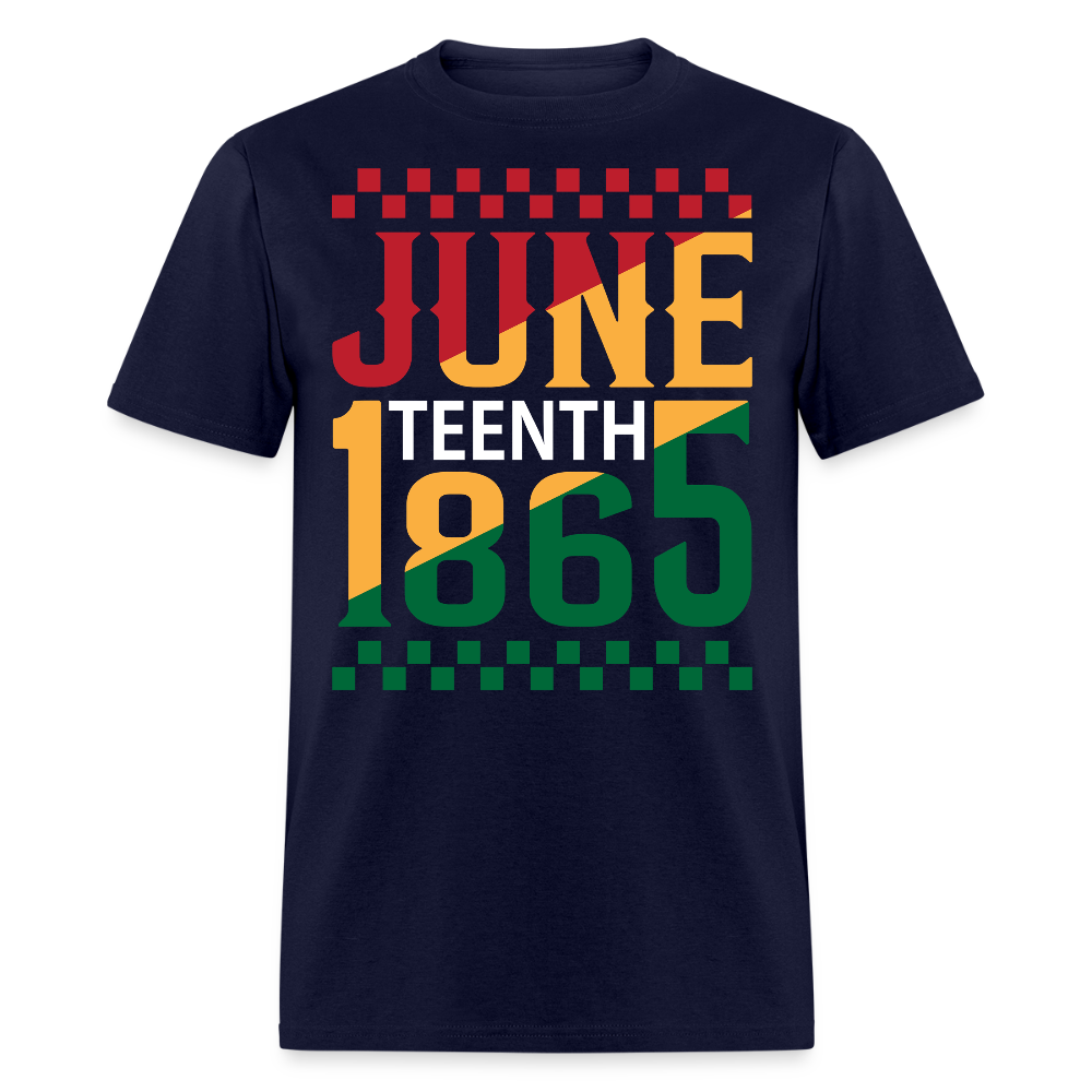 Juneteenth 1865 African American Freedom Day T-shirt - navy
