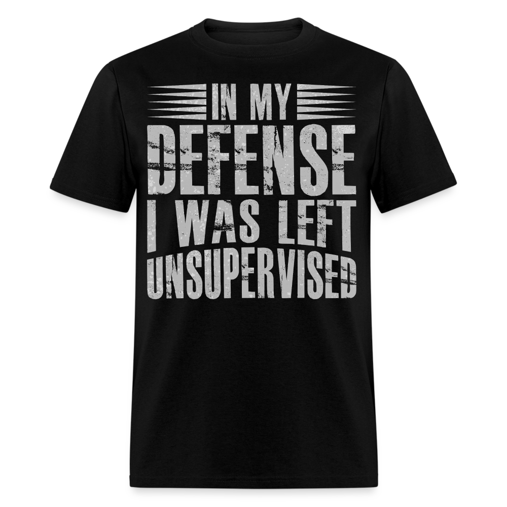 Unique In My Defense Graphic Tees Unisex Classic T-Shirt - black