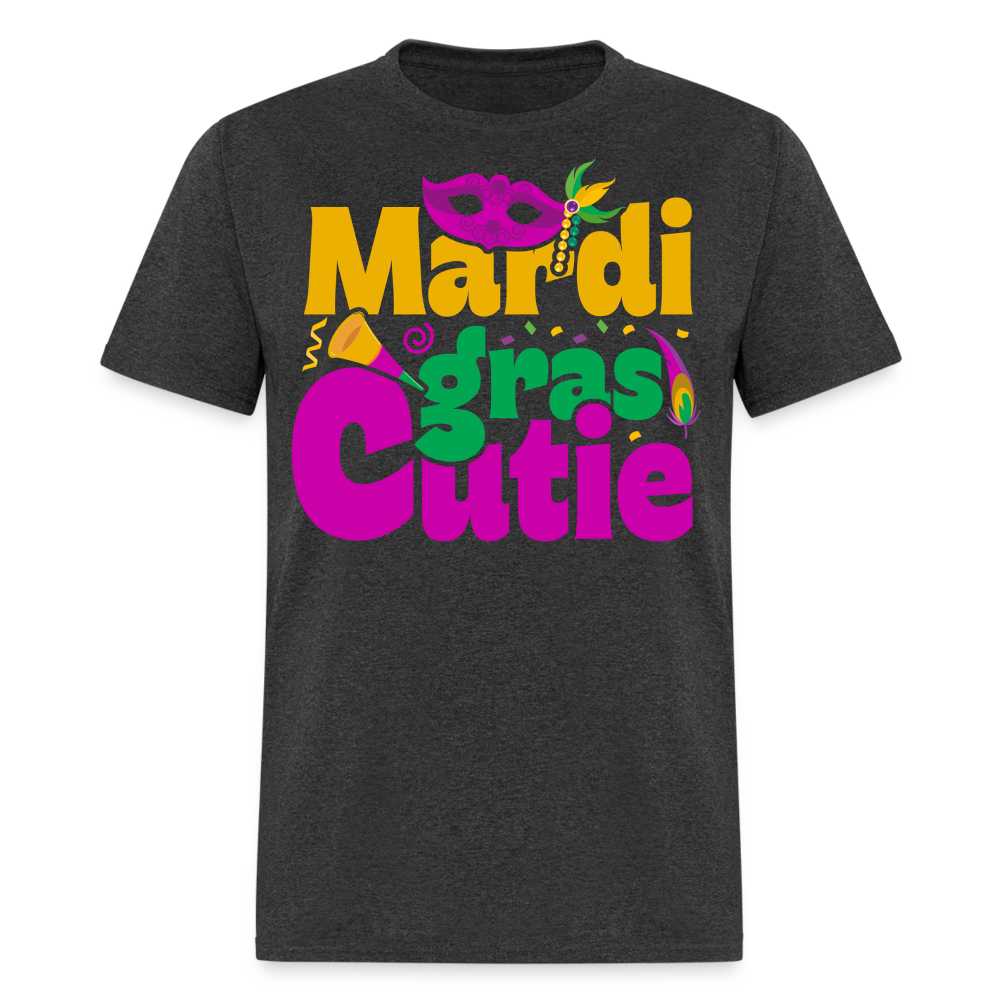 New Orleans Shirt Cute Mardi Gras Party T-shirt - heather black