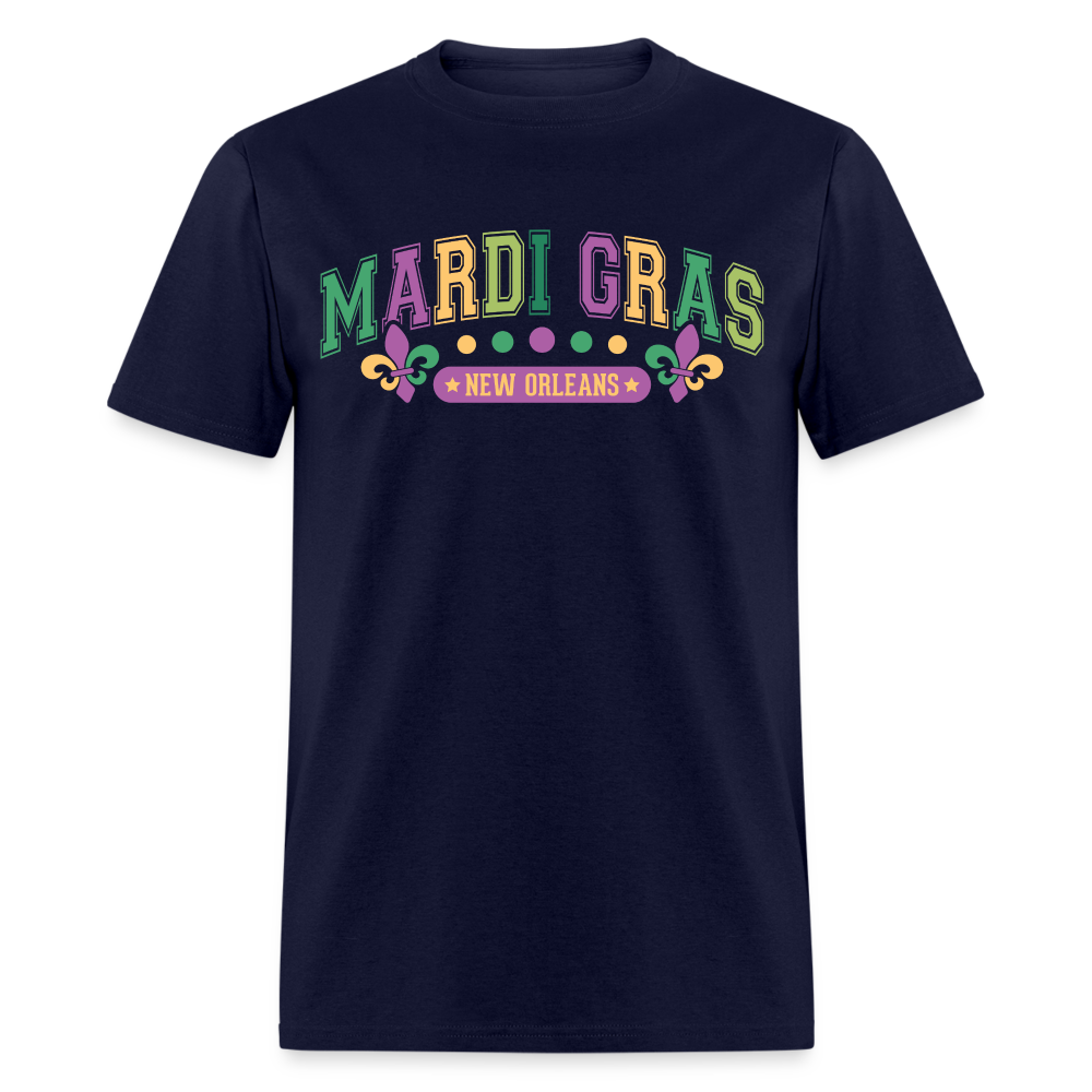 New Orleans Party Outfit for Mardi Gras Unisex T-shirt - navy