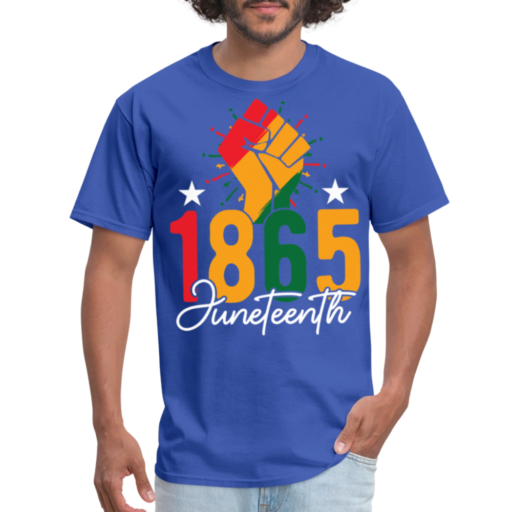 Best Black pride Tee 1865 Black Liberation T-shirt - royal blue