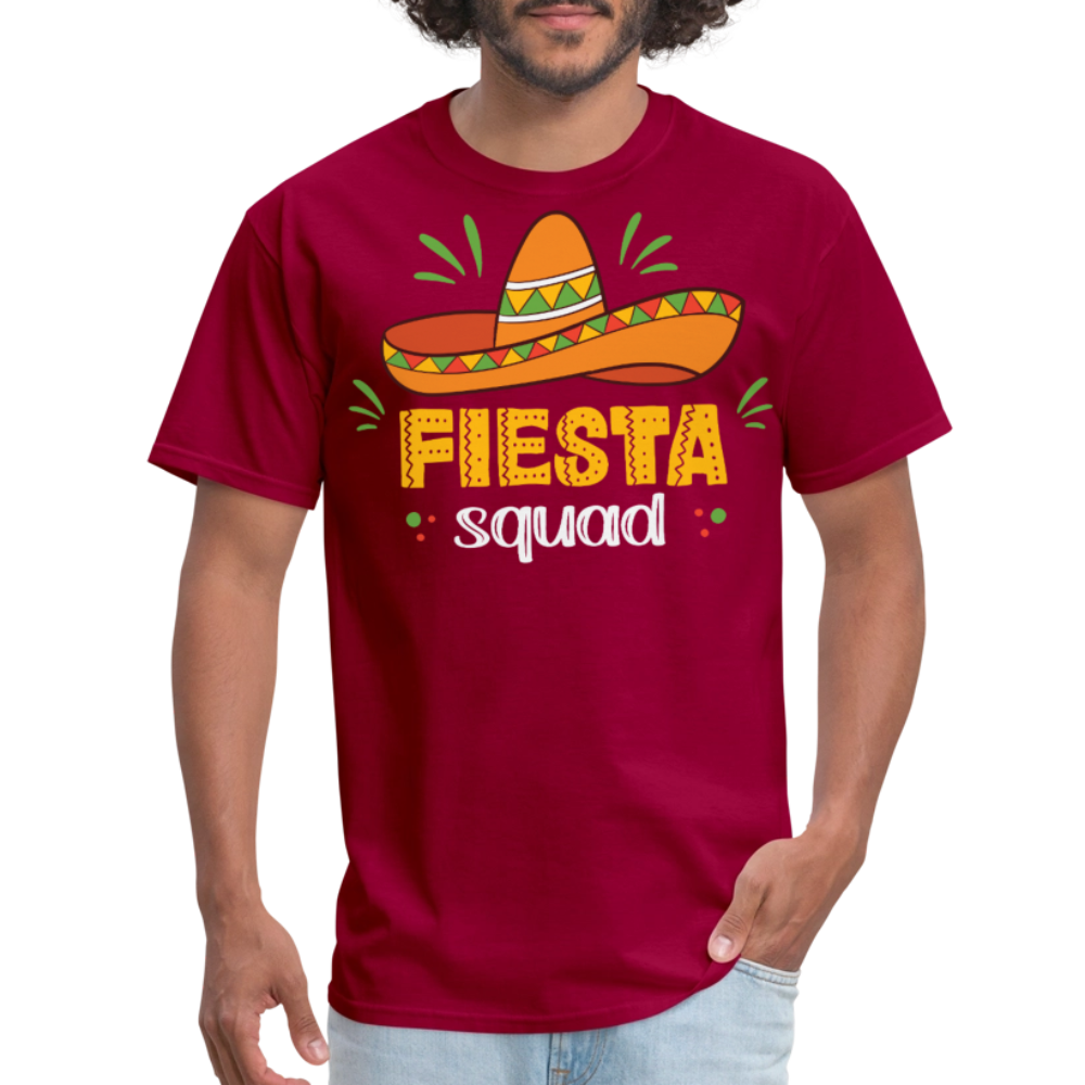 Mexican Fiesta Celebration Tee Fiesta Squad Party T-shirt - dark red