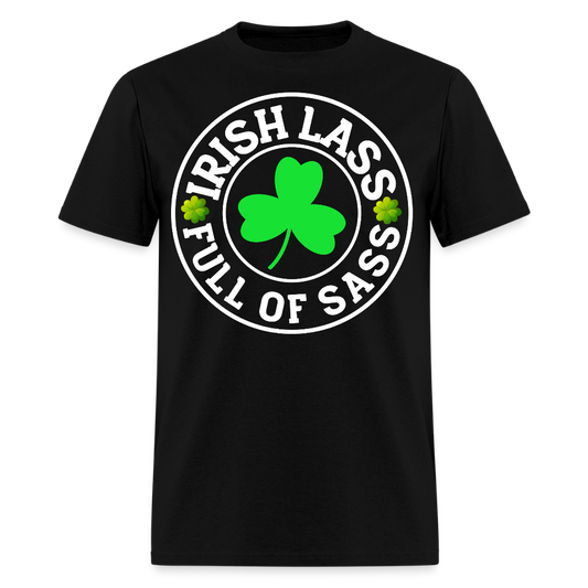 Sassy Irish Lass St Patrick’s Day T-shirt - black