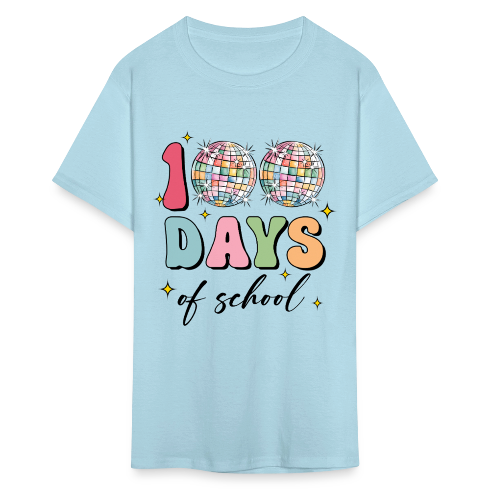 Colorful Teacher Appreciation Gifts Best 100Days Of School T-shirt - powder blue