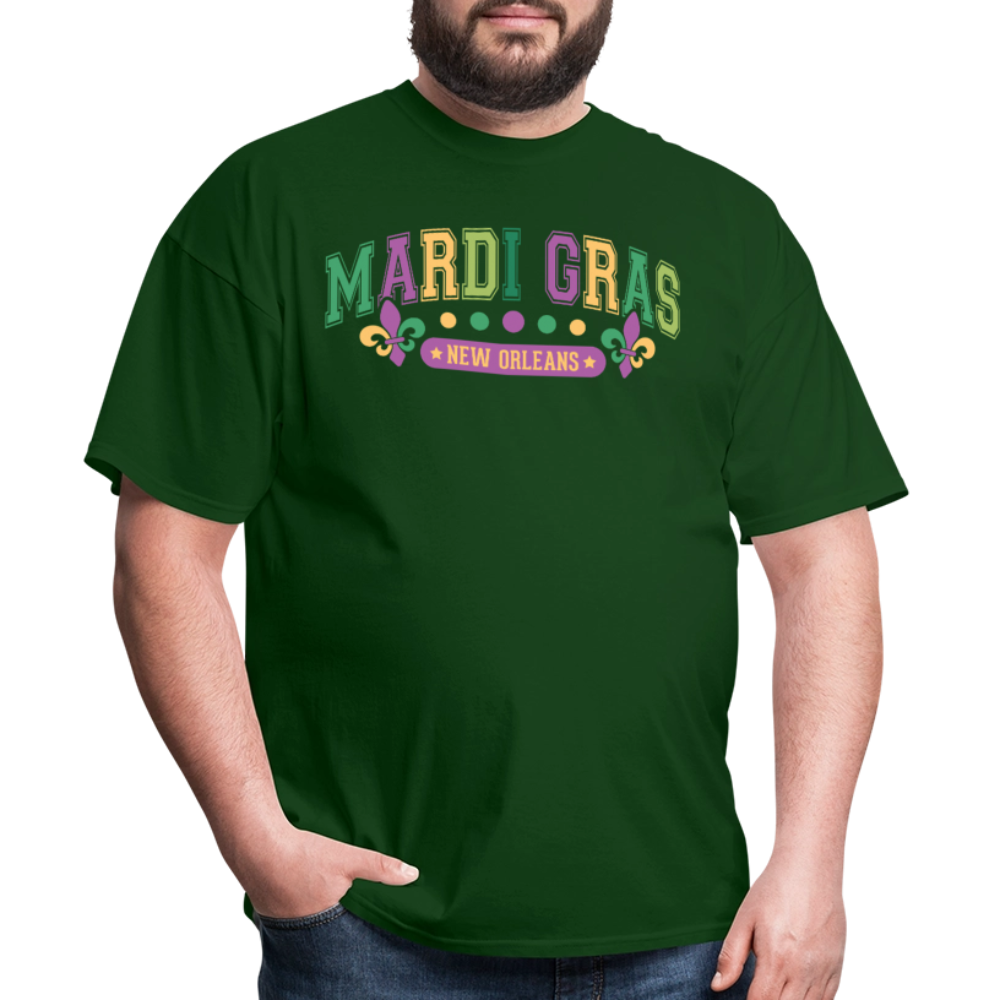 New Orleans Party Outfit for Mardi Gras Unisex T-shirt - forest green