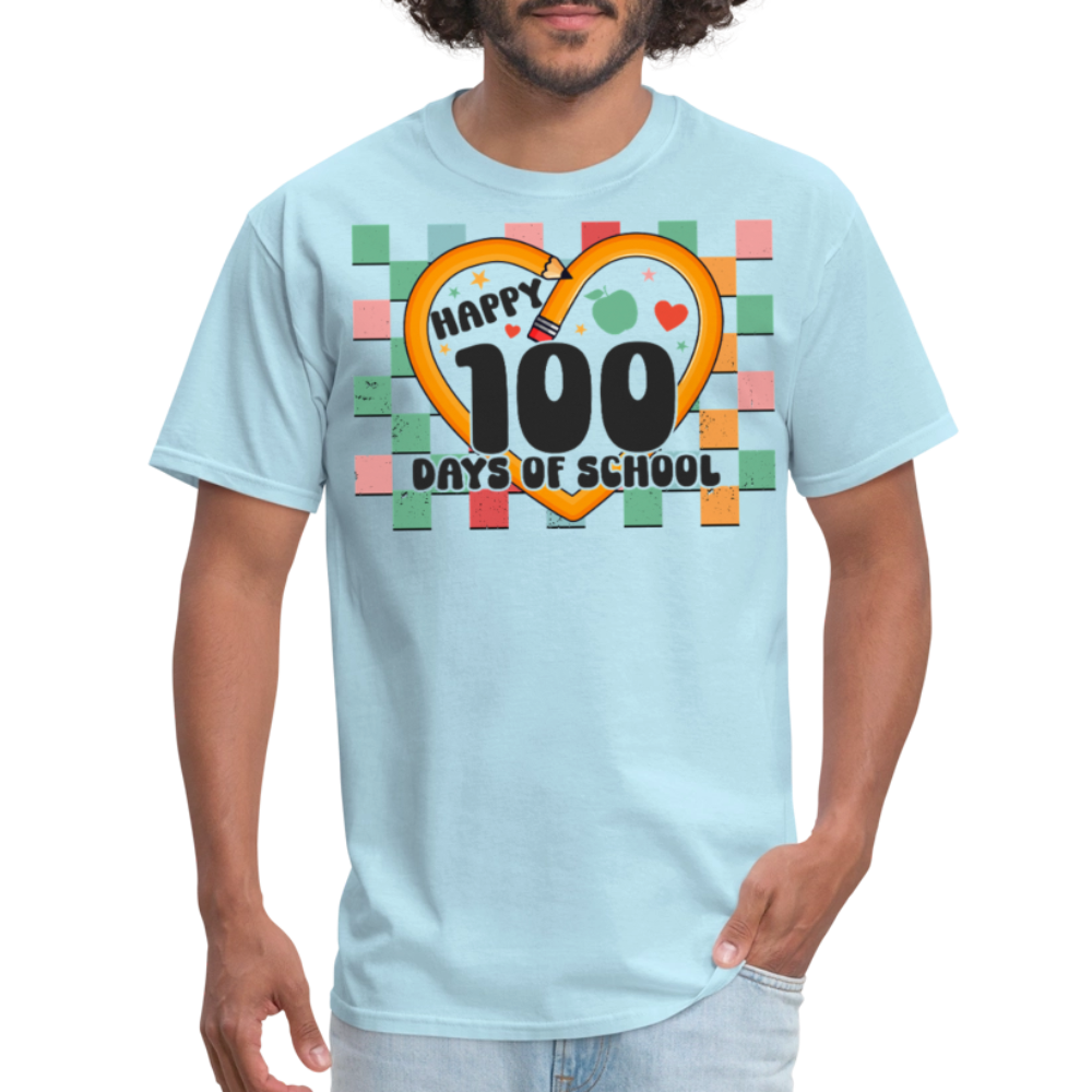 100 Days of school Shirt For Teachers Unisex Tee - powder blue