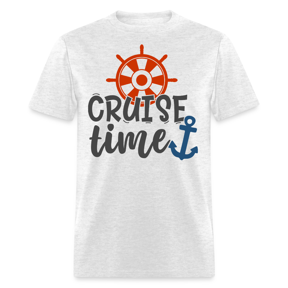 Nautical Cruise Vacation T-shirt - light heather gray