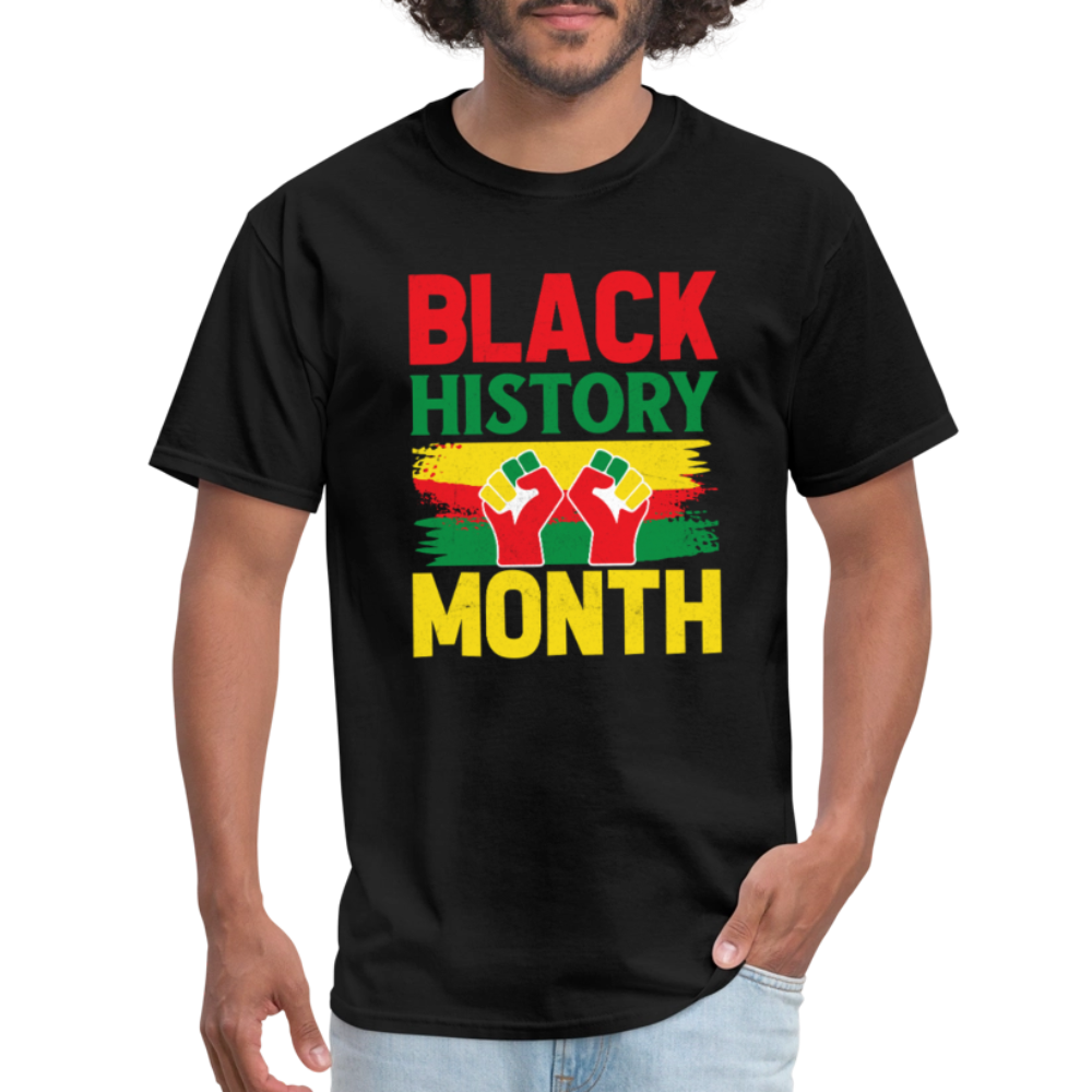 African American Pride Apparel for Black History Month T-Shirt - black