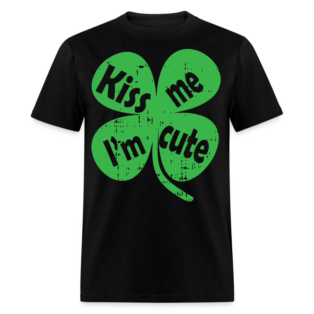 Kiss Me I’m Cute Irish Festival T-shirt - black