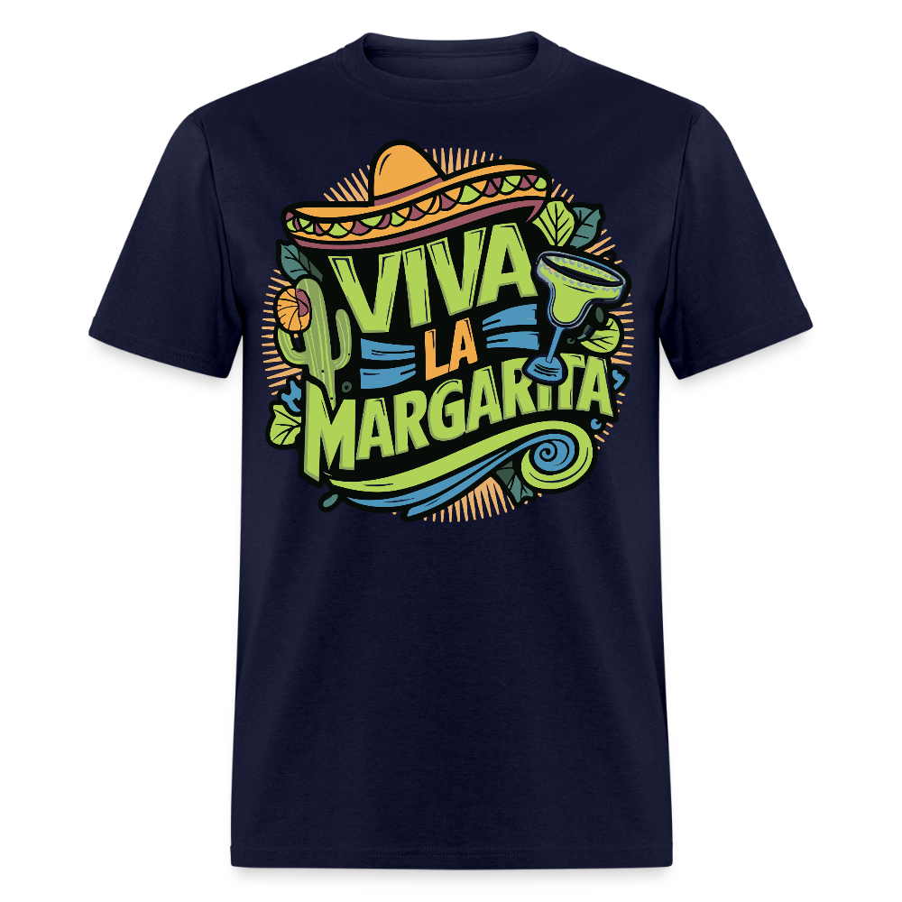 Viva La Margarita Graphic Tee For Cocktail Lovers T-shirt - navy