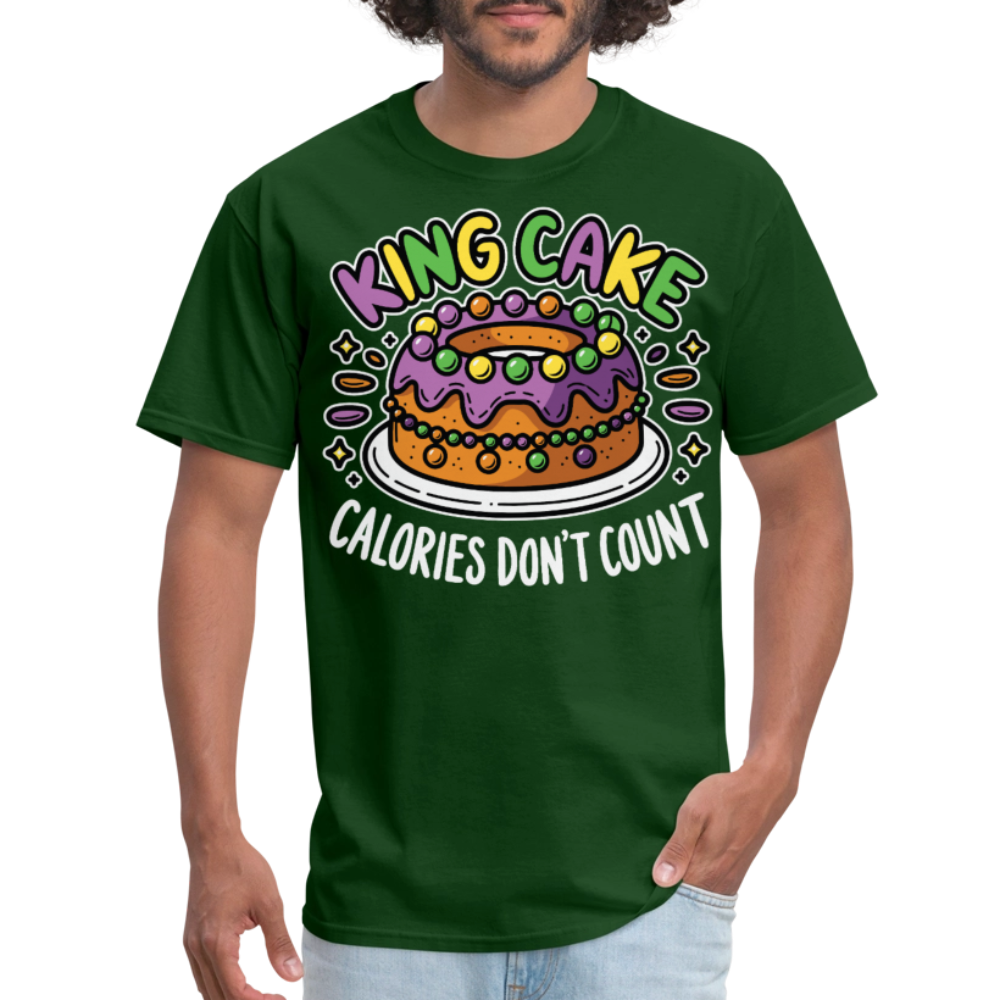 Carnival Season Tee Mardi Gras King Cake T-shirt - forest green