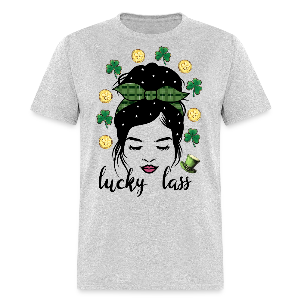 St Patrick’s Day Lucky Lass Women T-shirt - heather gray